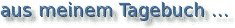 Tagebuch